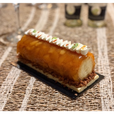 Bûche pomme Tatin