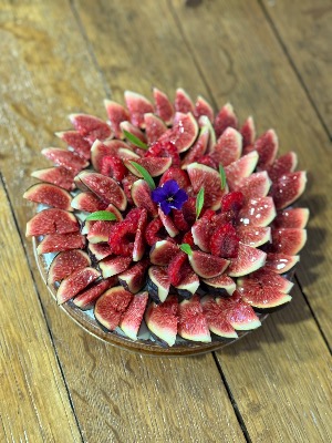 Tarte figues et framboises